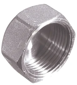 Forkromede|Slutmuffe 1/2" krom