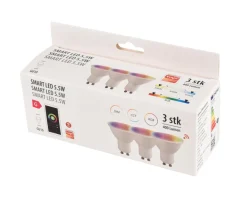 Led-Pærer|Smart Pærer|SMART spotpære RGBW GU10 5,5 W - 3-pk.