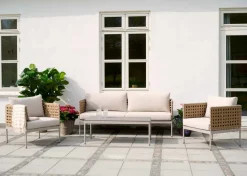Envy Loungemøbler|Sofasæt m/hynder 4 dele natur -