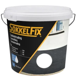 SokkelFix® Tag-, Mur- & Sokkelmaling|Sokkelmaling vandbaseret 5 liter - Hvid