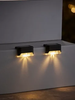 Garden® Sæsonafslutning|Solcellelamper|Solar trappelampe 8 x 4,2 x 4,5 cm – 6-pk. -