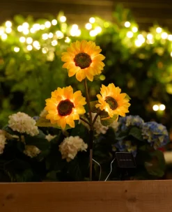 Garden® Sæsonafslutning|Solcellelamper|Solcelleblomst Solsikke -