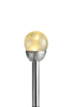 Garden® Sæsonafslutning|Solcellelamper|Solcellelamper Ø8 x H34 cm 3-pk. - Sølv