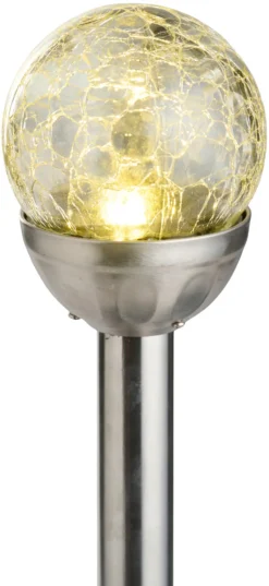 Garden® Sæsonafslutning|Solcellelamper|Solcellelamper Ø8 x H34 cm 3-pk. - Sølv