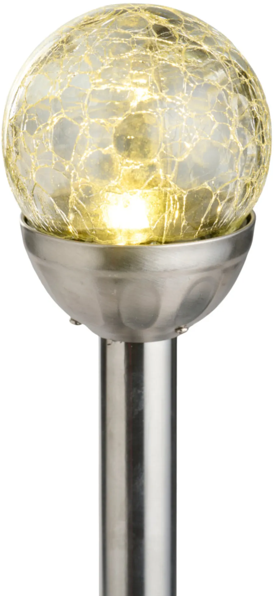 Garden® Sæsonafslutning|Solcellelamper|Solcellelamper Ø8 x H34 cm 3-pk. - Sølv