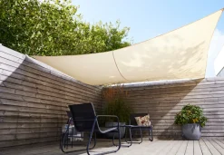 Sunlife® Sæsonafslutning|Parasoller & Markiser|Solsejl Genova firkant 3,6 × 3,6 meter - Beige