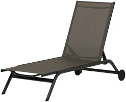 Sunlife® Sæsonafslutning|Solvogne|Solseng Lima 190,8 x 67 x 30 cm - Sort/grå