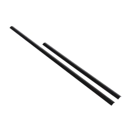 Horton Bedafgrænsning & Minihegn|profil med sneglekant 80 cm Sort