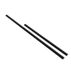 Horton Bedafgrænsning & Minihegn|profil med sneglekant 120 cm Sort