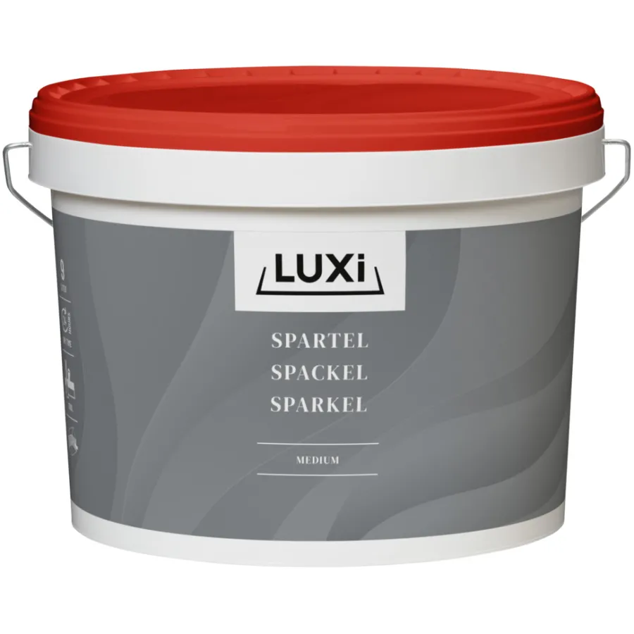 LUXI® Spartelmasse|Spartelmasse medium 10 liter - Grå