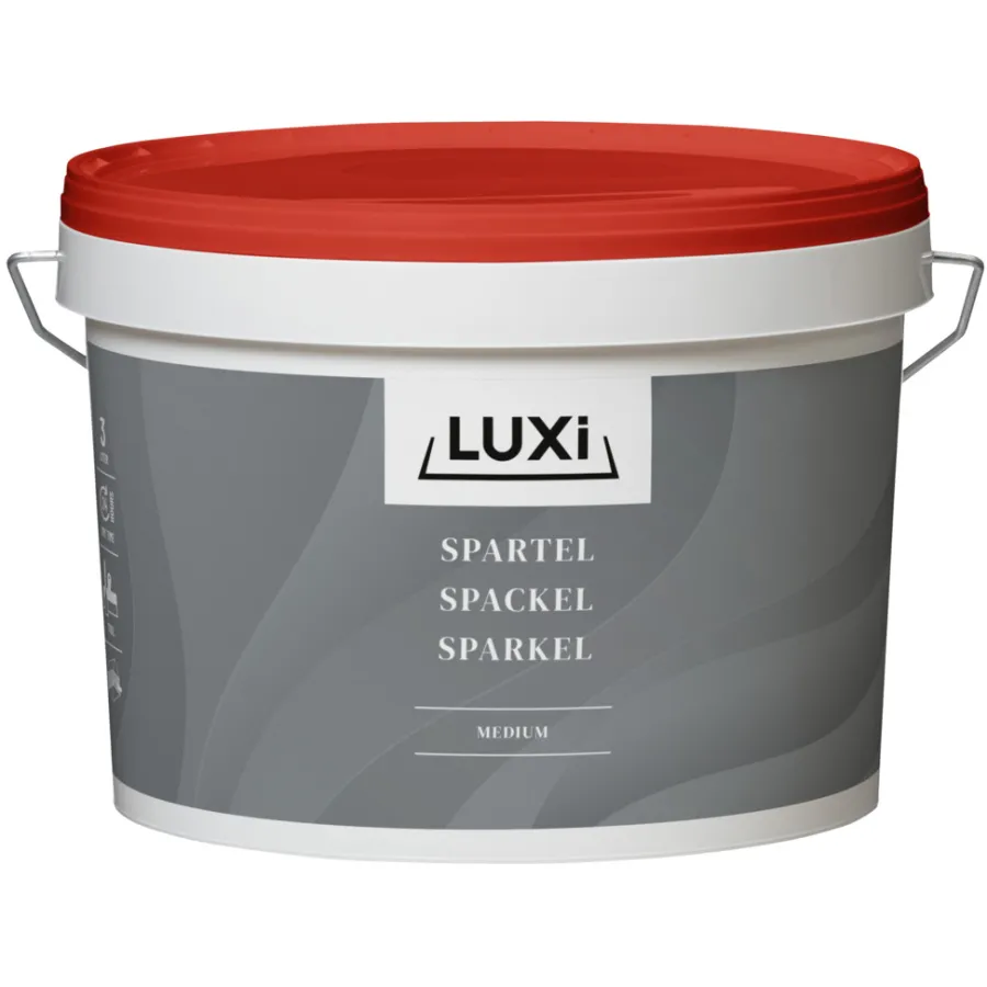 LUXI® Spartelmasse|Spartelmasse medium lys grå 3 liter -