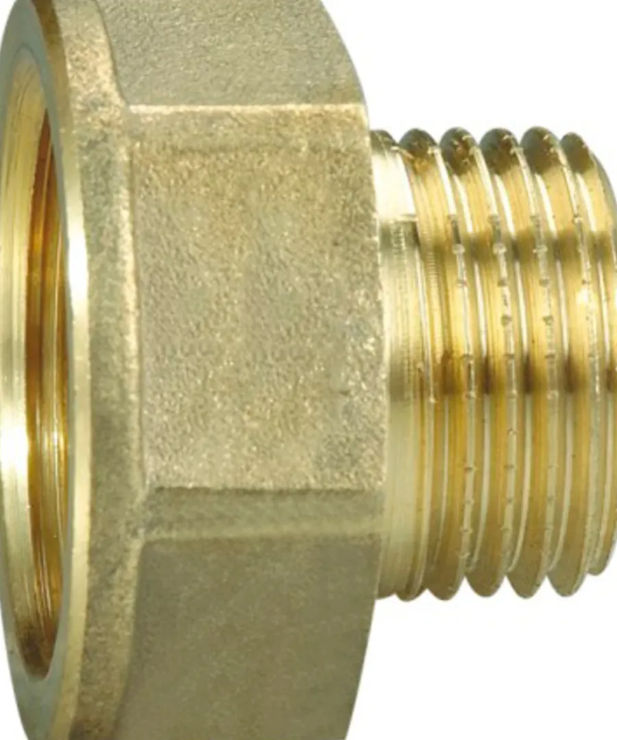 Messing|Spidsmuffe messing 3/8" x 1/2"