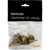 Stakit|Stakitbeslag gulcrom 4 stk.