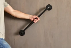 Knager & Knagerækker|Stang m/6 kroge sort 615 mm