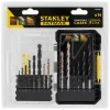 Stanley Bor & Bits|borsæt 14 dele til træ, metal og beton