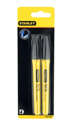 Stanley Flyttekasser & Tilbehør Til Flytning|Øvrigt Håndværktøj|permanent marker fine tip sort - 2-pk.
