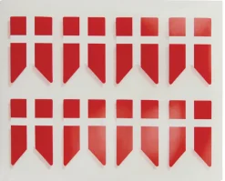Pynt & Festudstyr|Stickers flag dannebrog 3 ark