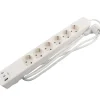 Elworks Stikdåser|6-stikdåse schuko m/3 x USB PD65W 1,5 m -
