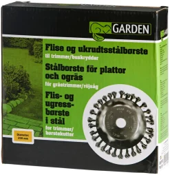 Garden® Tilbehør Til Havemaskiner|Stålbørste Ø200 mm -