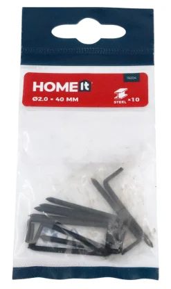 HOME it Søm|Stålhager 2 x 40 mm 10 stk.
