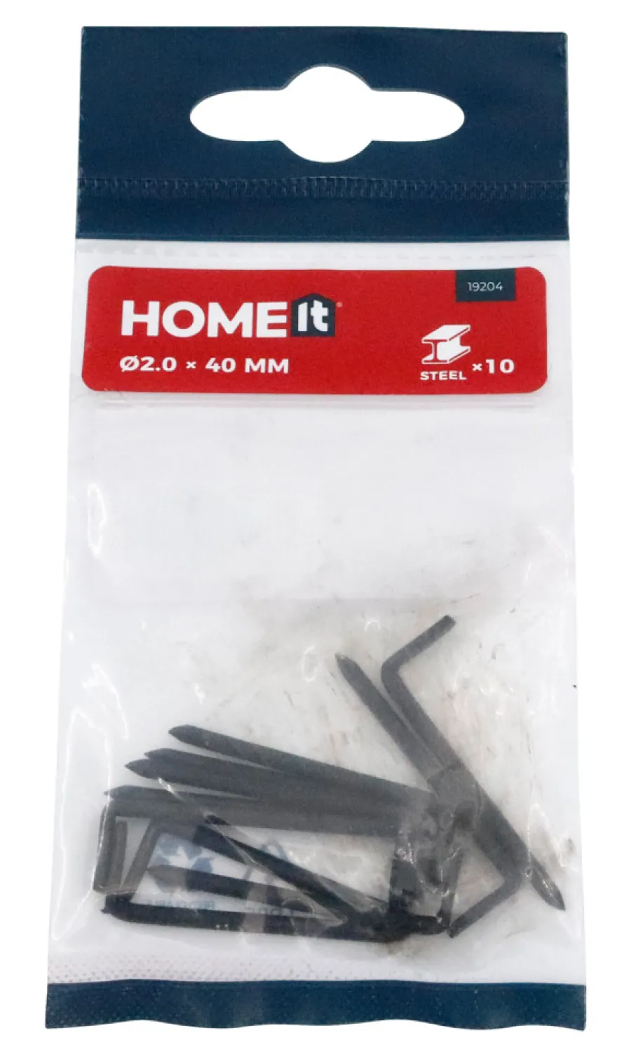 HOME it Søm|Stålhager 2 x 40 mm 10 stk.