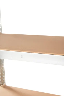 Arbejdsborde & Reoler|Stålreol galv. m/5 hylder - 90 x 180 x 45 cm