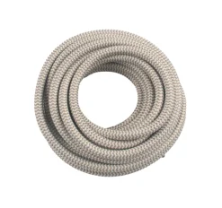 Elworks Kabler & Ledninger|Stofledning 2 x 0,75mm² 5 meter - Brun/hvid