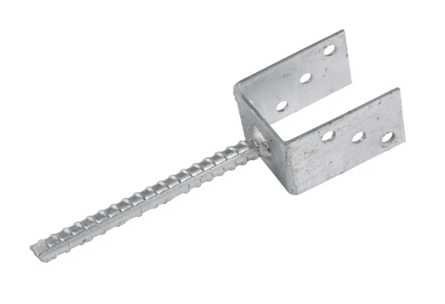 Stolper & Pæle|Stolpebærer galvaniseret U75 x 60 x 300 mm