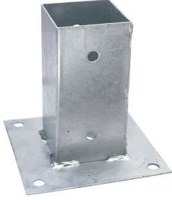 Stolper & Pæle|Stolpefod galv. – 71 x 71 x 150 mm