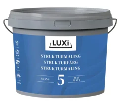 LUXI® Vægmaling|Strukturmaling 5 4,5 liter - Hvid