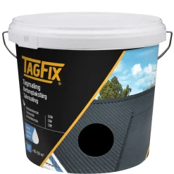 TagFix® Tag-, Mur- & Sokkelmaling|Tagmaling vandbaseret 5 liter - Sort