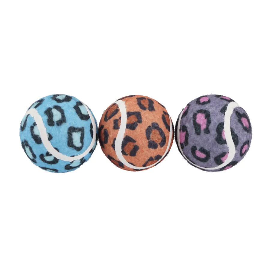 Ud & Leg® Sæsonafslutning|Legetøj|Tennisbolde med dyreprint 3-pk.
