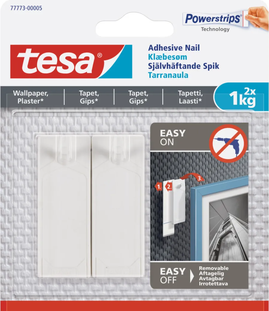 tesa® Klæbesøm|klæbesøm til tapet og gips 1 kg - 2 stk.