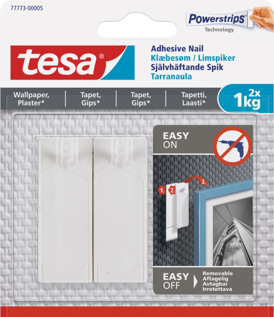 tesa® Klæbesøm|klæbesøm til tapet og gips 1 kg - 2 stk.