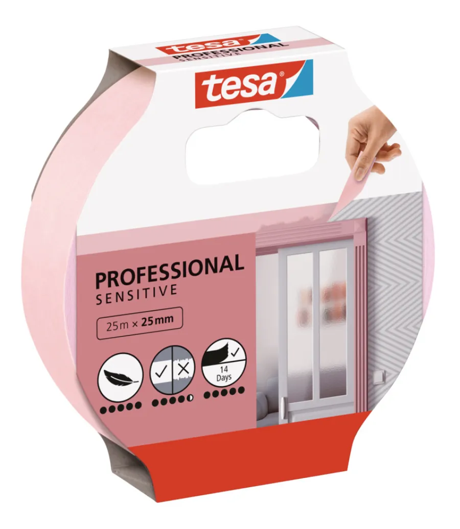 tesa® Tape|Malertape Professional Sensitive 25 mm x 25 meter