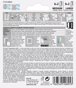 tesa® Klæbesøm|Powerstrips Click Multi Medium/Large 14 par