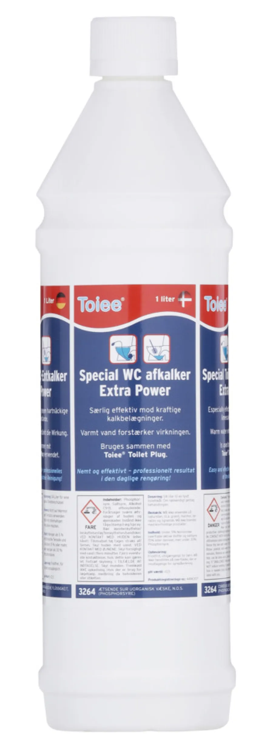 Toiee Rengøringsmidler|Special WC afkalker Extra Power 1 liter