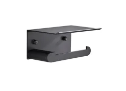 REN Toiletrulleholdere|Toiletpapirholder m/hylde - Sort