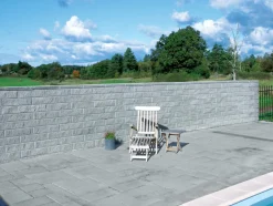 Betongruppen RBR Læ- & Støttemure|Topplade grå til BB-mur & Lock-Block XL 60 x 31 x 7 cm