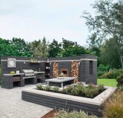 Betongruppen RBR Læ- & Støttemure|Topplade Nordic Wall grå 60 x 30 x 10 cm