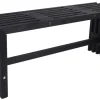 Sunlife® Sæsonafslutning|Havebænke|Trallebænk Atlanta sort 110 x 32,5 cm -