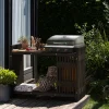 Haveborde|Grilltilbehør|Tralle grillbord sort 123 x 57,5 x 93 cm