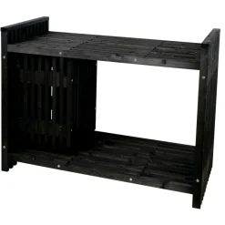 Haveborde|Grilltilbehør|Tralle grillbord sort 123 x 57,5 x 93 cm