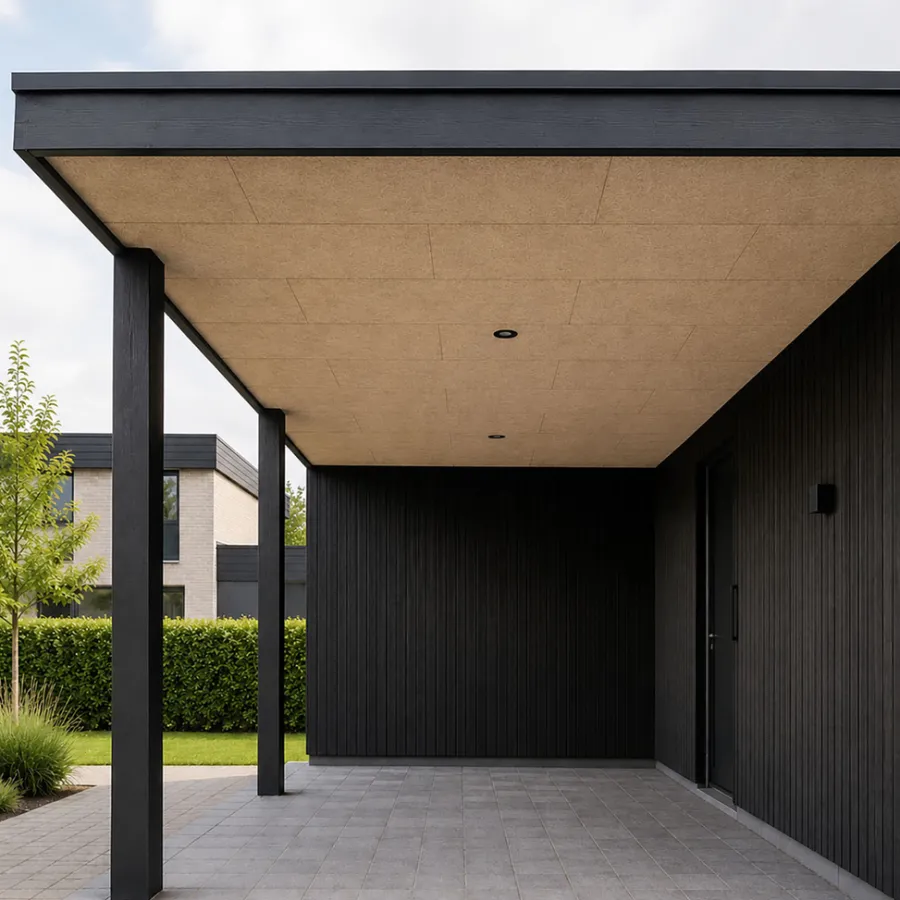 Loftbeklædning|Træbeton K5 600 x 1200 mm Natur