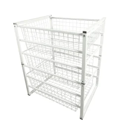 Homefixer Reoler & Rumdelere|Trådreol m/3 skuffer 63 x 43,5 x 54,5 cm - Hvid