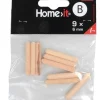 HOME it Dyvler & Plugs|Trædyvler Ø6 x 40 mm 9 stk.