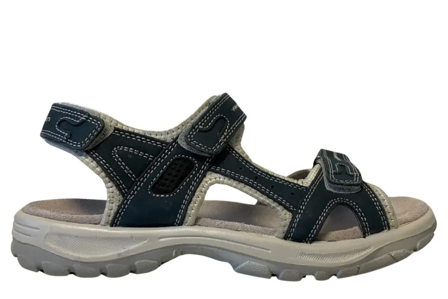 Træsko & Fodtøj|Trekkingsandaler dame læder str. 40 Denimfarvet