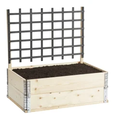Garden® Espalier|Træespalier til højbed 116 x 78 cm - Sort