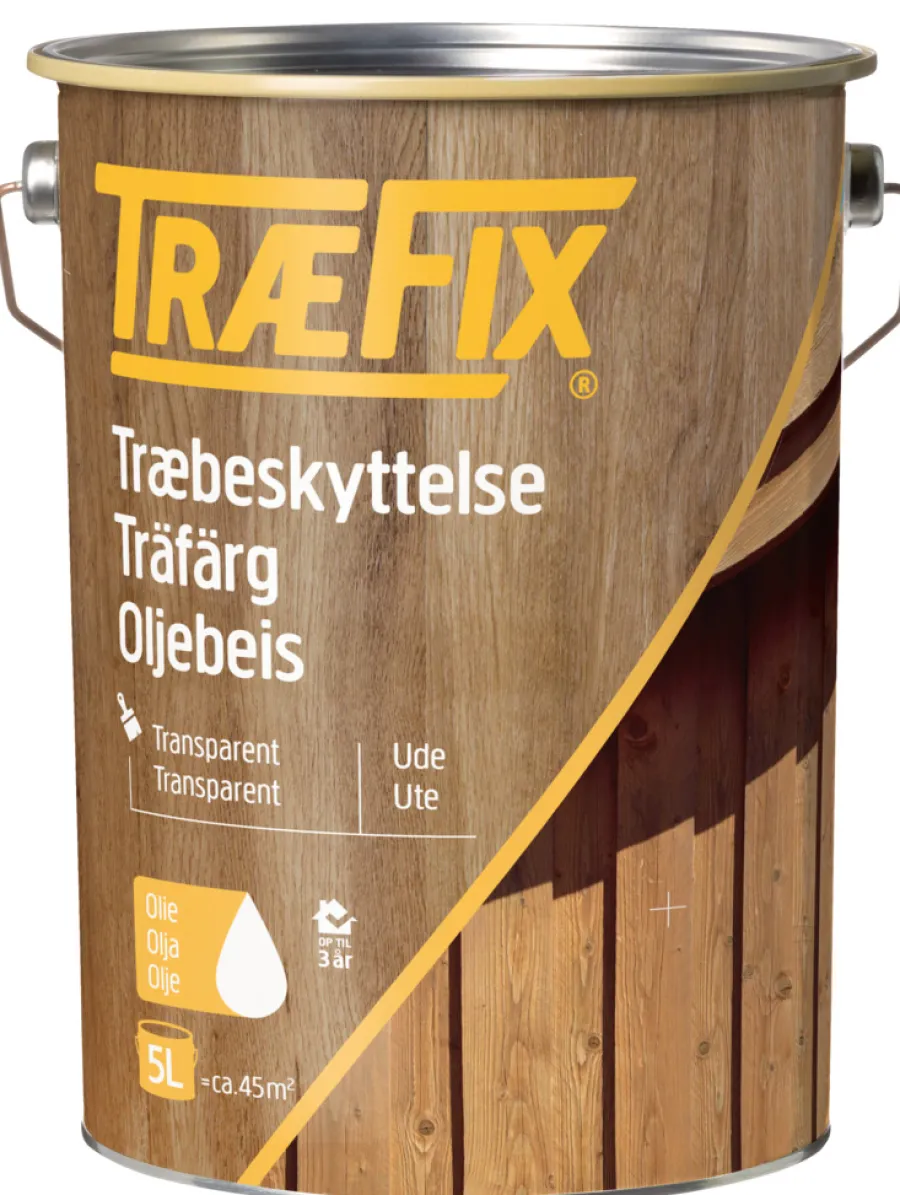 TræFix® Træbeskyttelse|træbeskyttelse transparent mahogni 5 l