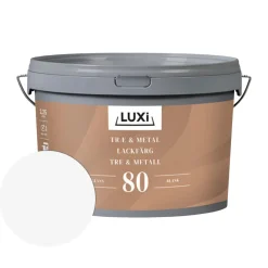 LUXI® Træ- & Metalmaling|Træ & Metal 80 2,25 liter - Hvid
